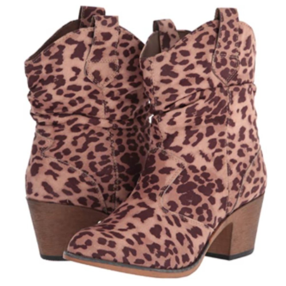 Women's Modern Western Cowboy Distressed Boot - Picture 6 of 6
